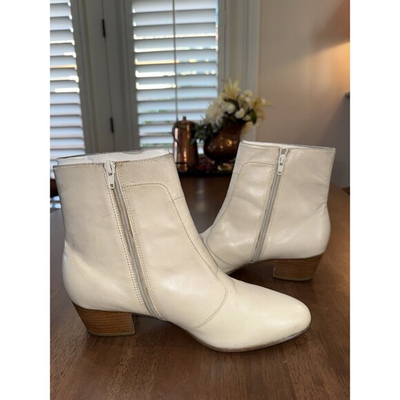 Giorgio Brutini Men’s Leather Ankle Boots 2” Heel Zip Western Mod Retro 8.5W - Picture 11 of 13